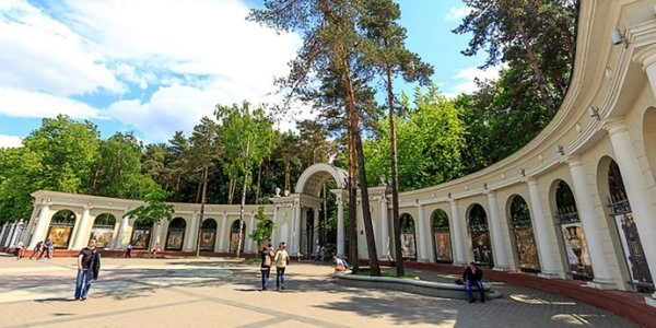 Парк Челюскинцев Минск вид сверху
