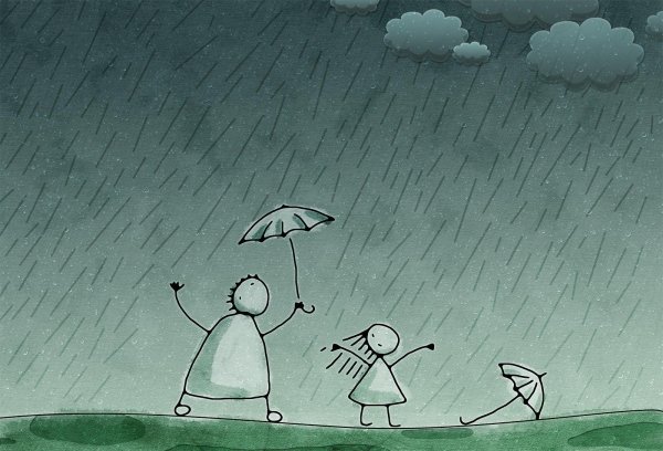 Грустный и веселый пейзаж