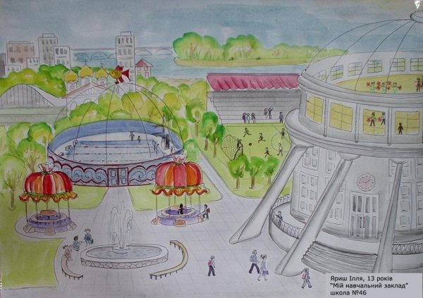 Детская площадка будущего рисунок