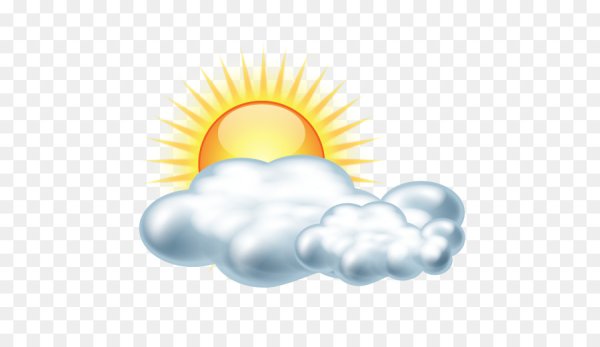 Облачно с прояснениями значок