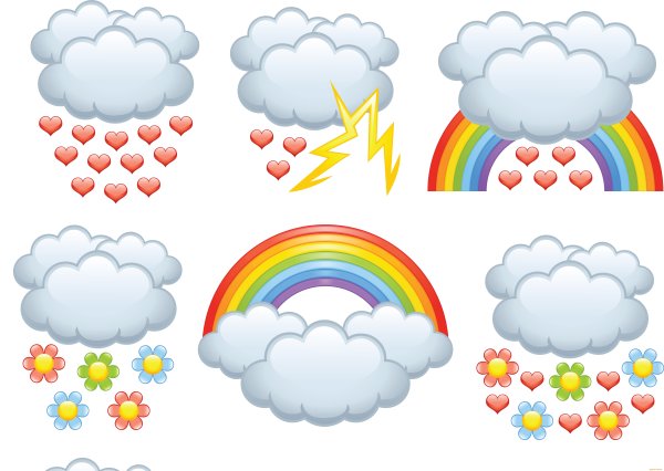 Красивые облака рисунок