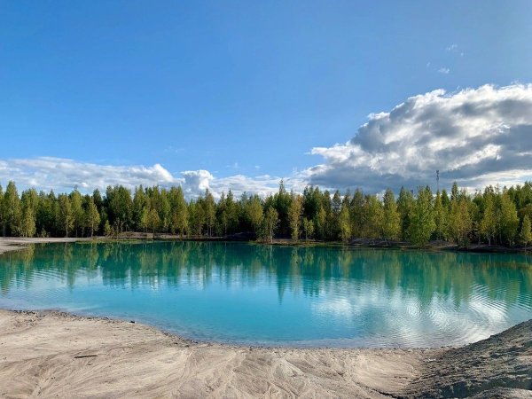 Голубая Лагуна Боровичи озеро