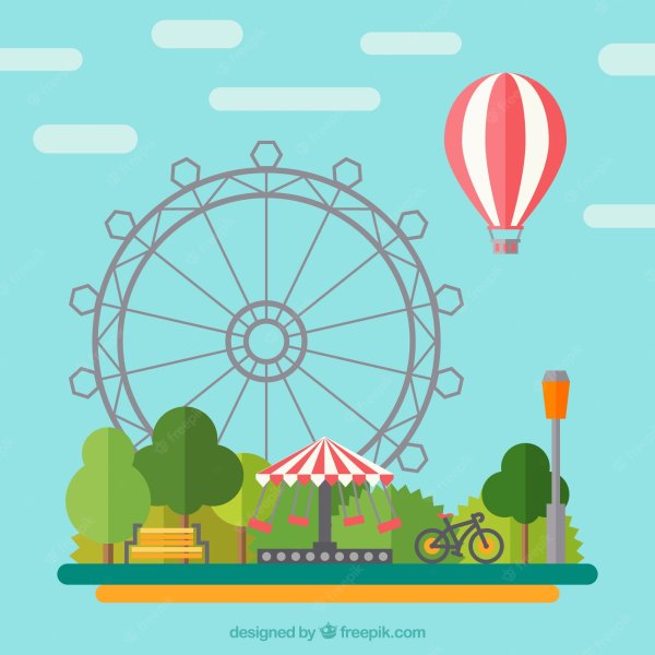 Аттракционы рисунок