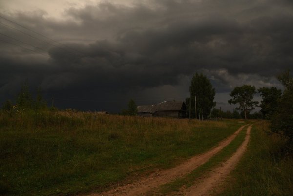 Гроза в деревне