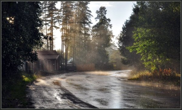 Деревня после дождя