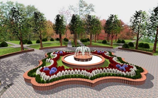 Малые архитектурные формы цветники