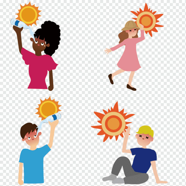 Солнечный удар клипарт