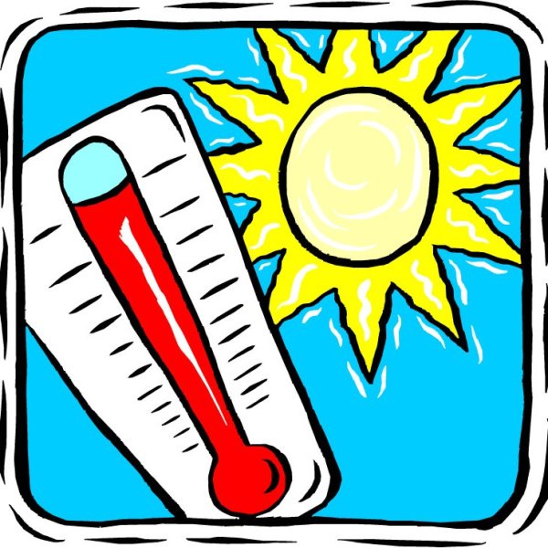 Жара иллюстрация
