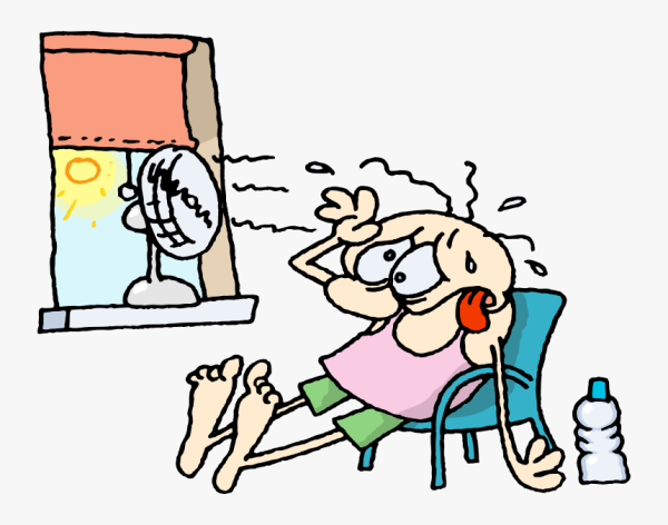 Жара иллюстрация