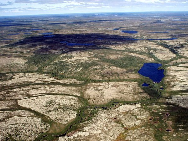 Термокарст в вечной мерзлоте