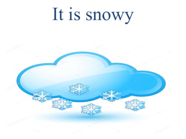 It is snowy