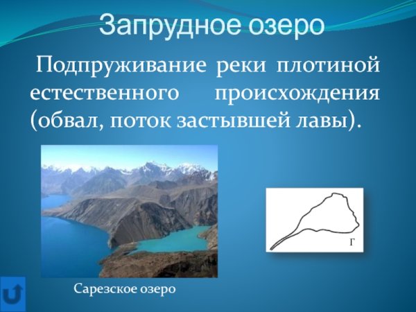 Запрудное происхождение озер