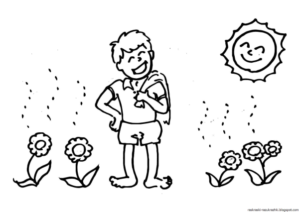 Жара раскраска