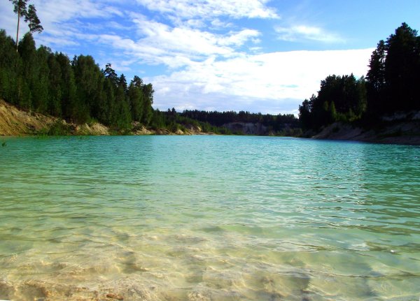 Озеро Донцо пляж