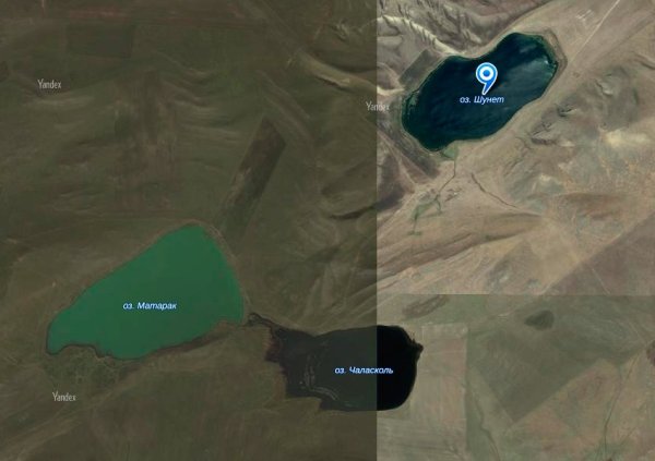 Озеро Шунет в Хакасии на карте