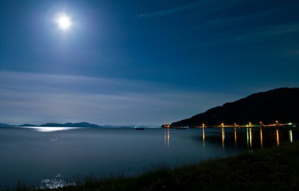 Самое большое озеро Японии — бива.