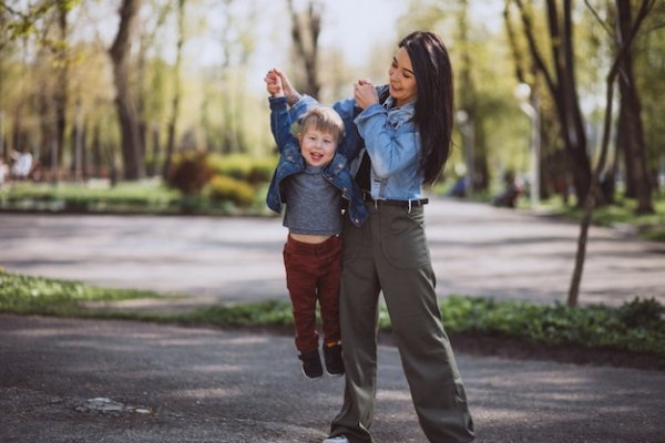 Прогулка с сыном