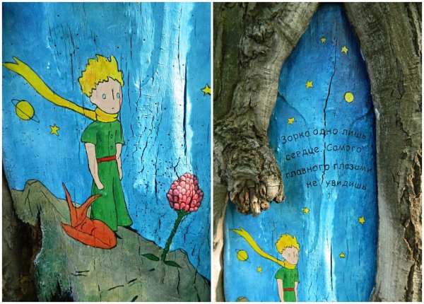 Рисунки маленький принц дерево