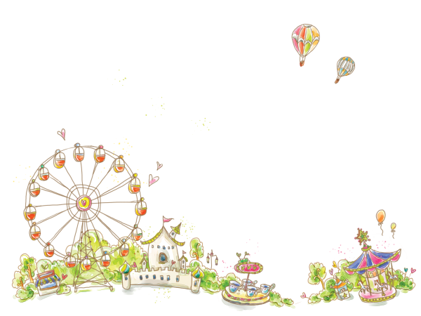 Парк аттракционов без фона