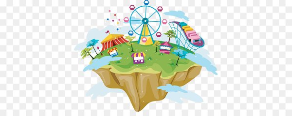 Фон для презентации парк аттракционов для детей