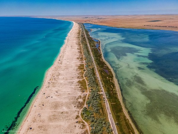 Коса Беляус озеро Донузлав