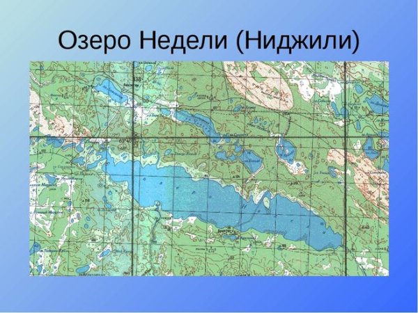 Озеро Ниджили на карте