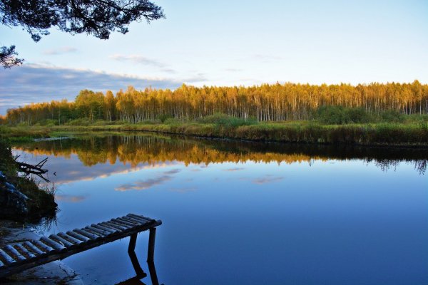 Озеро Селигер осенью