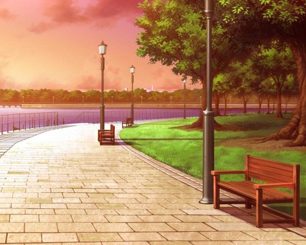 Фон улицы аниме гача лайф