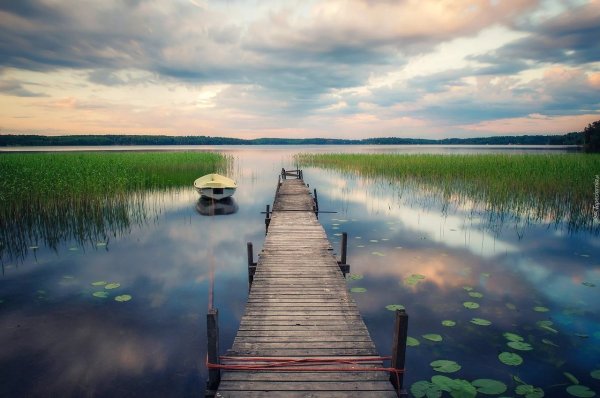 Кавголовское озеро мостки