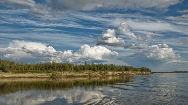 Север река Обь