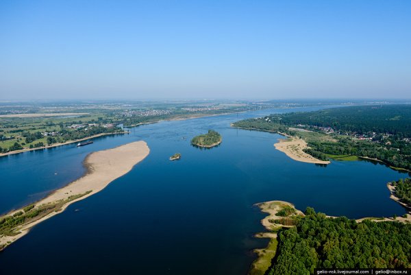 Река Обь Новосибирской области