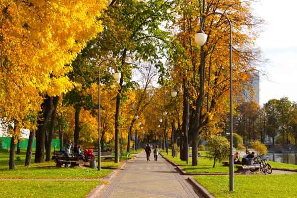 Осенний парк Победы Липецк