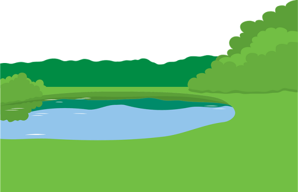 Дача озеро клипарт