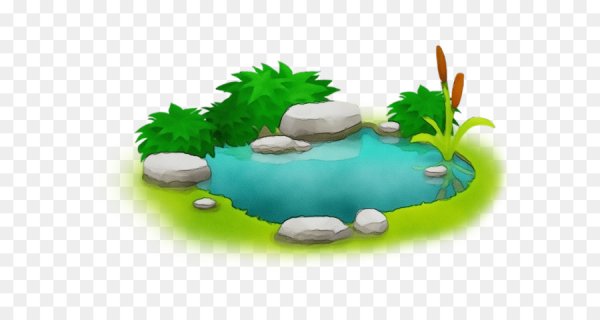 Пруд мультяшный