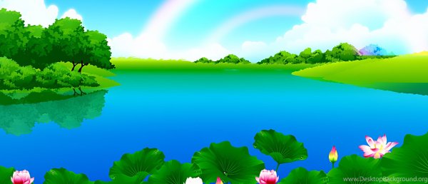 Озеро мультяшное