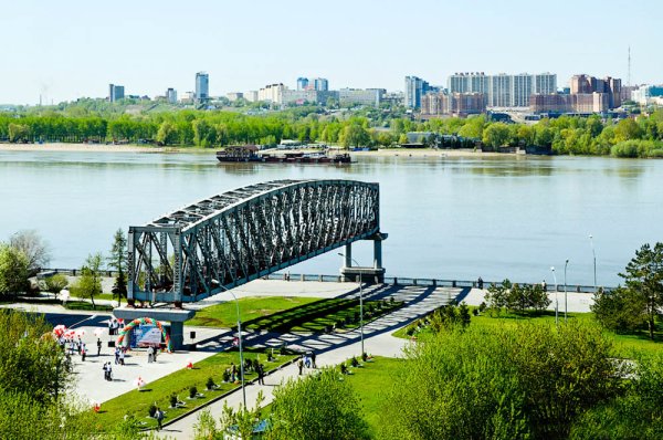 Парк городское начало Новосибирск