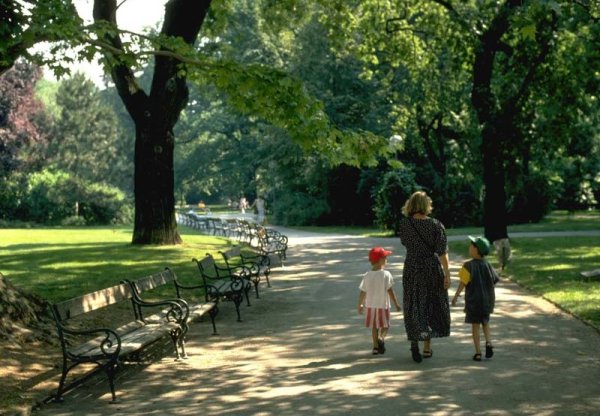 Прогулка в городском парке