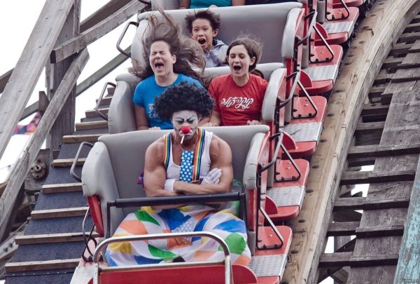 Клоун на американских Горках