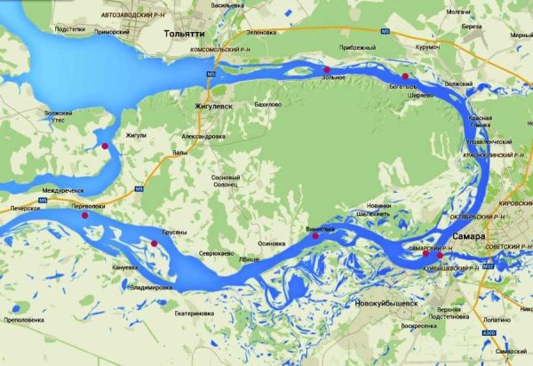 Жигулёвская кругосветка маршрут