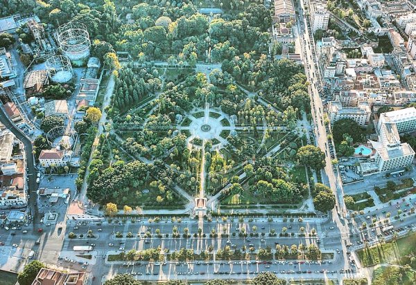 Парк Сокольники с высоты