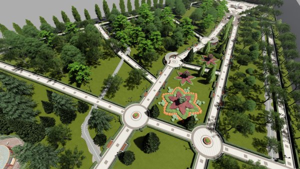 Комсомольский парк Кисловодск благоустройство