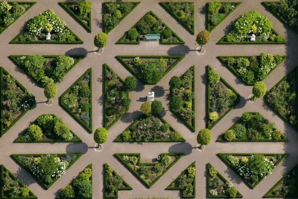 Сад вид сверху
