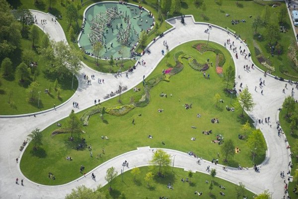 Парк вид сверху