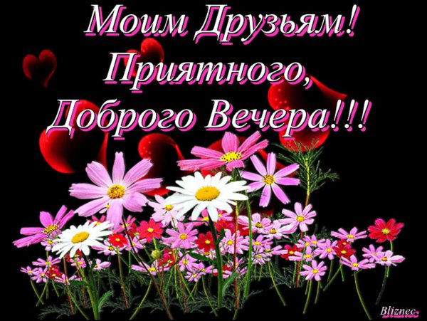 Красивые поздравления с добрым вечером