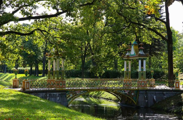 Царское село Александровский парк китайский мост
