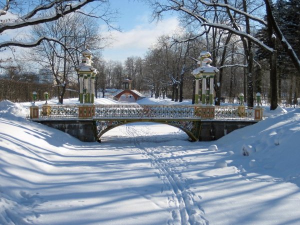 Александровский парк Царское село зима
