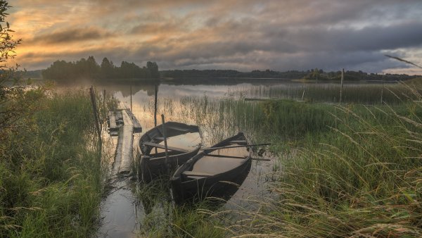 Деревня Усть река Карелия