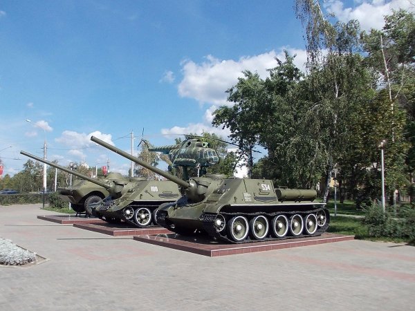 Музей военной техники в Воронеже под открытым небом