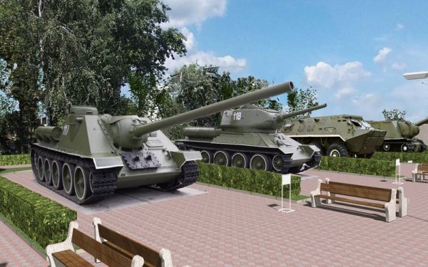 Парк военной техники в Энгельсе