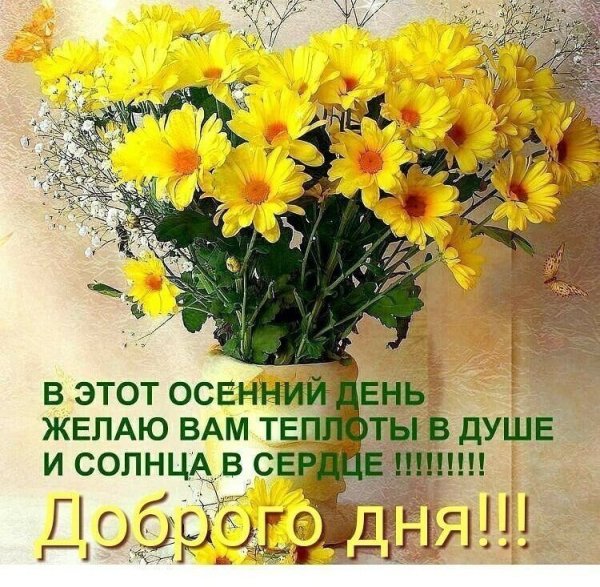 Желтые цветы в вазе